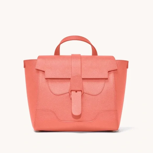 Senreve MIDI Maestra in pebbled Coral with Gold Hardware SENREVE Midi Maestra Bag Review - With Wonder and Whimsy main image 3